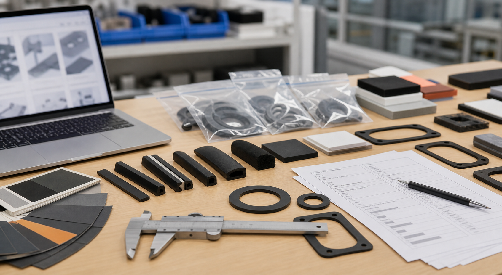 Clean gasket workshop display illustration